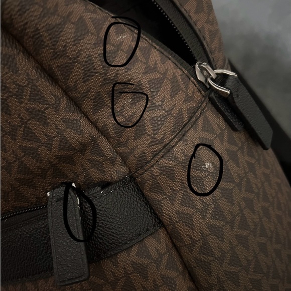 Michael Kors Greyson Monogram Backpack - Brown and Black - Picture 10 of 10